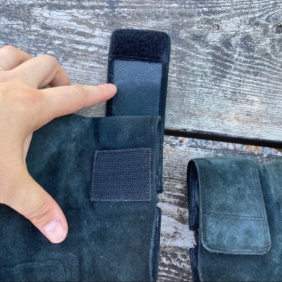 Nine West y2k era black suede heeled boots 6.5 - Picture 5 of 10